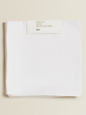 Serviettes en lin uni